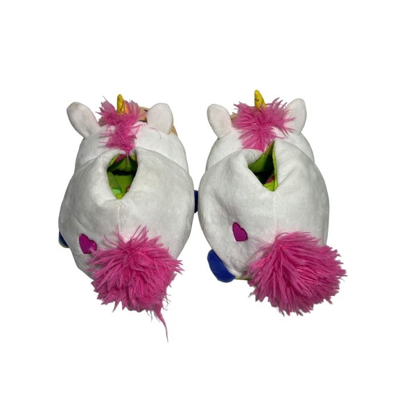 Flip A Zoo Plush Slippers Children 4 Women 7 Unicorn Dragon Transforming Funny - Picture 5 of 11